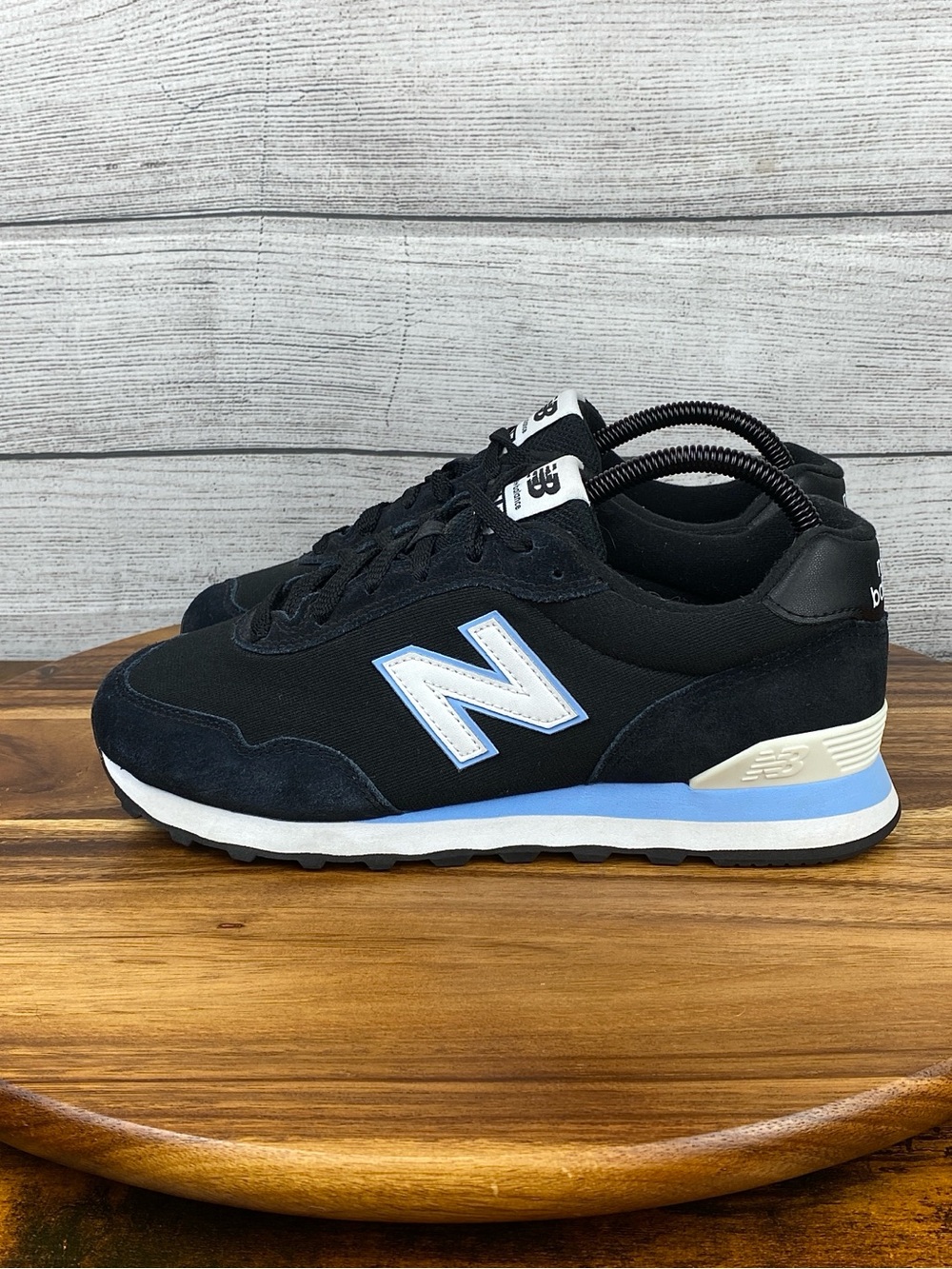 New Balance 515 V3 Women’s Black Light Blue Suede Sneakers WL515CO3 Shoe Size 8